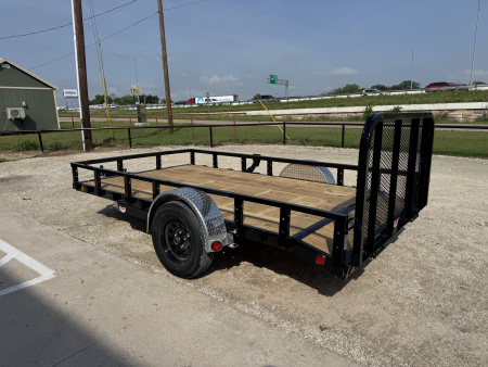 New 2026 PJ 77"x12' Single Axle Utility Trailer - U7