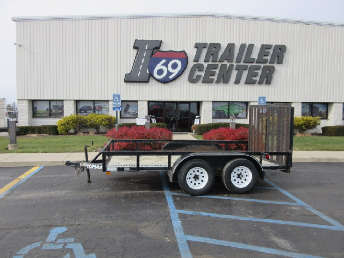 Used 2007 7 x 12 Top Hat Trailers 2 Axle Utility Trailer 7K / E-Track