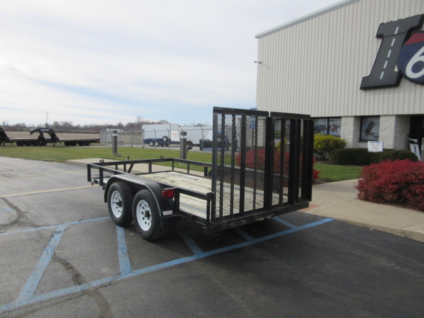 Used 2007 7 x 12 Top Hat Trailers 2 Axle Utility Trailer 7K / E-Track
