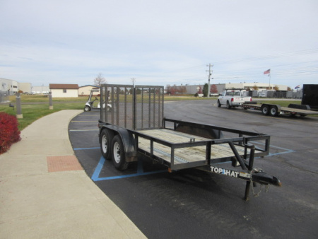 Used 2007 7 x 12 Top Hat Trailers 2 Axle Utility Trailer 7K / E-Track