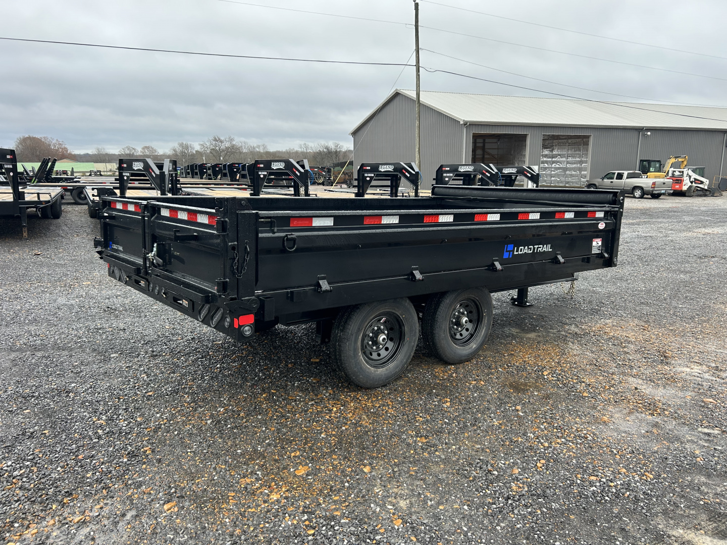 New 2026 Load Trail 96"X14' Fold Down Sides 14K Dump Trailer