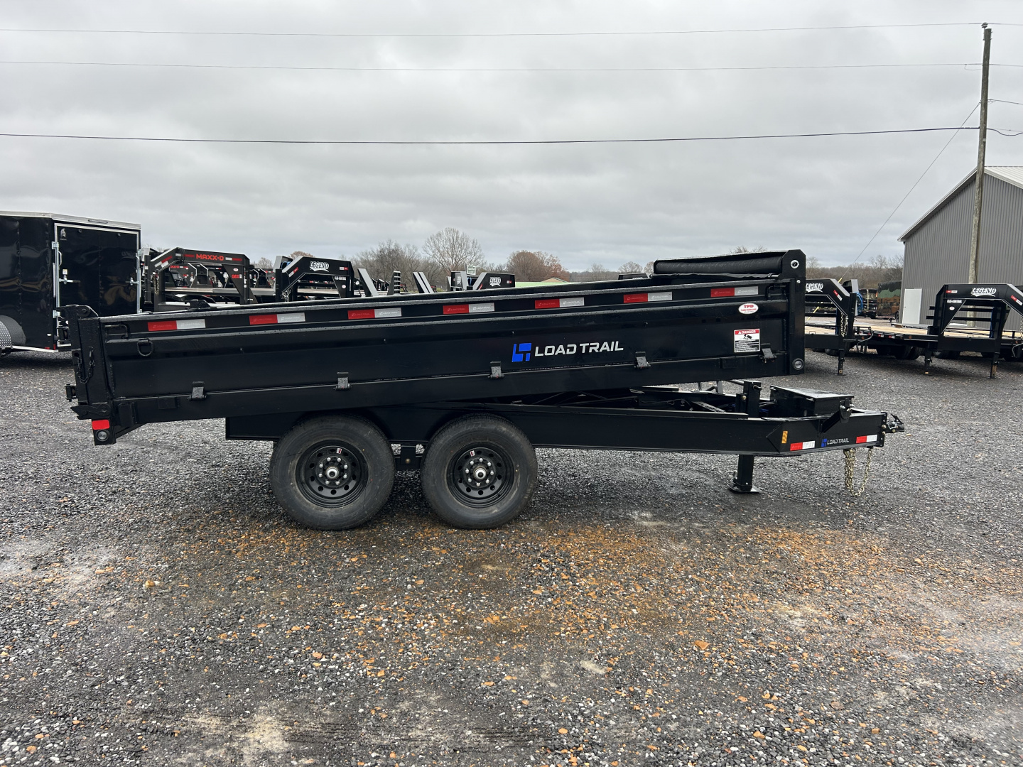 New 2026 Load Trail 96"X14' Fold Down Sides 14K Dump Trailer