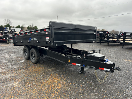 New 2026 Load Trail 96"X14' Fold Down Sides 14K Dump Trailer
