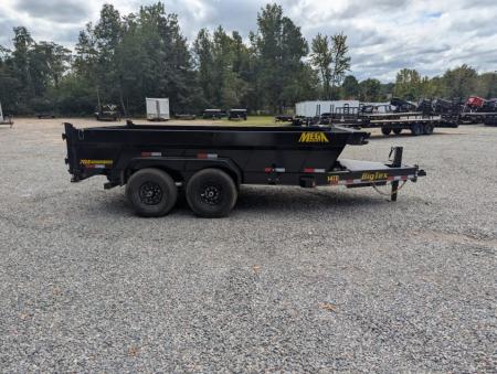 New 2026 Big Tex Trailers 7x14 NEW DESIGN 14TD Heavy Duty Telescopic 15400 GVWR w/ Slide-In Ramps Dump Trailer