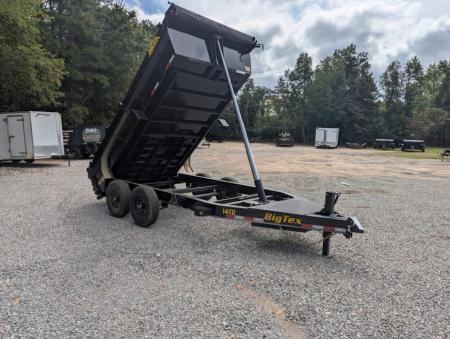 New 2026 Big Tex Trailers 7x14 NEW DESIGN 14TD Heavy Duty Telescopic 15400 GVWR w/ Slide-In Ramps Dump Trailer