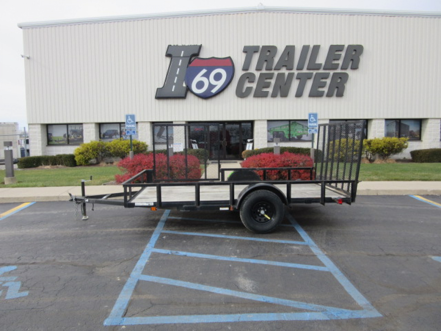 Used 2021 7 x12 Carry-On 7X12GWATV-BLK ATV Trailer 3K