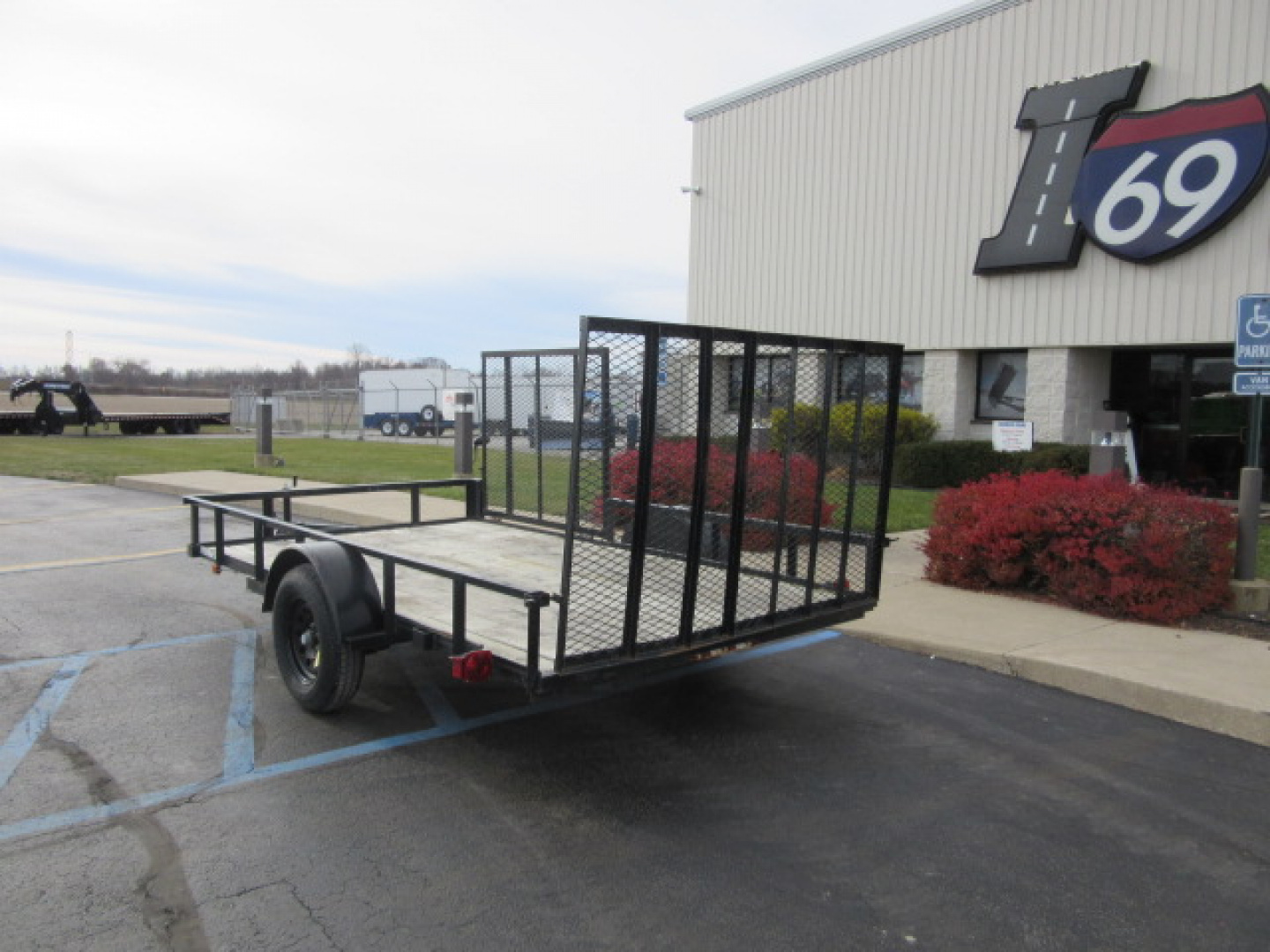 Used 2021 7 x12 Carry-On 7X12GWATV-BLK ATV Trailer 3K