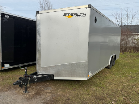 New 2026 Stealth 8.5 x 20 Enclosed Car Hauler with Ramp 7K GVW with 7ft interior -