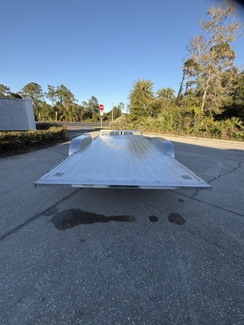 New 2026 H&H Trailers 7k 82x18 Aluminum Speedloader Car Hauler