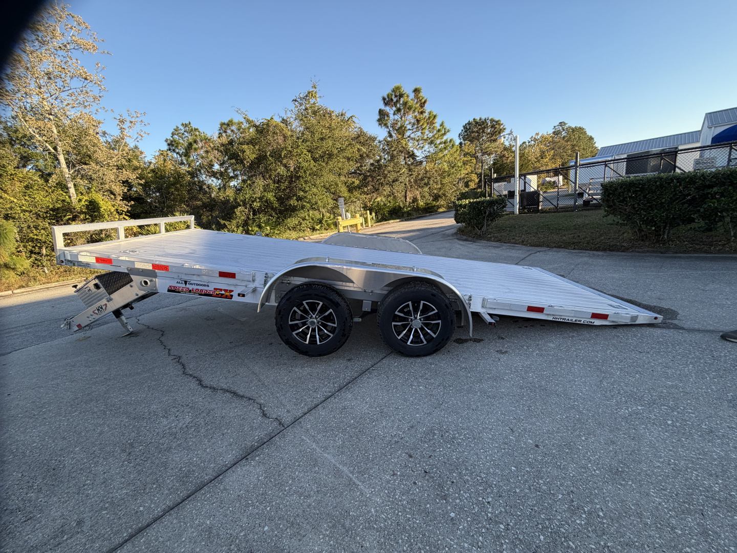 New 2026 H&H Trailers 7k 82x18 Aluminum Speedloader Car Hauler