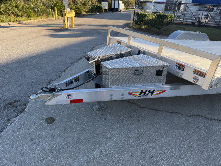 New 2026 H&H Trailers 7k 82x18 Aluminum Speedloader Car Hauler