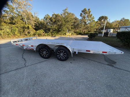 New 2026 H&H Trailers 7k 82x18 Aluminum Speedloader Car Hauler
