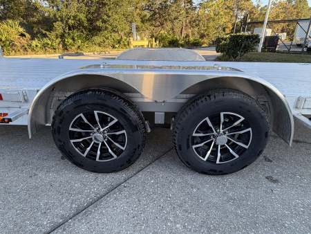 New 2026 H&H Trailers 7k 82x18 Aluminum Speedloader Car Hauler