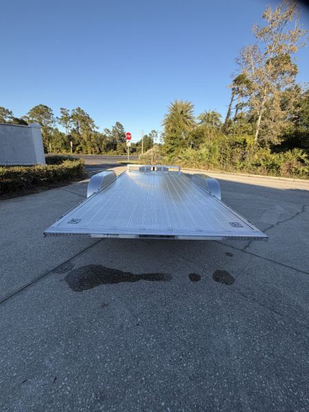 New 2026 H&H Trailers 7k 82x18 Aluminum Speedloader Car Hauler