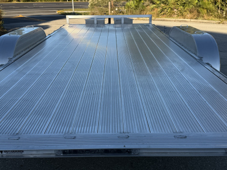 New 2026 H&H Trailers 7k 82x18 Aluminum Speedloader Car Hauler