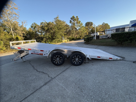 New 2026 H&H Trailers 7k 82x18 Aluminum Speedloader Car Hauler