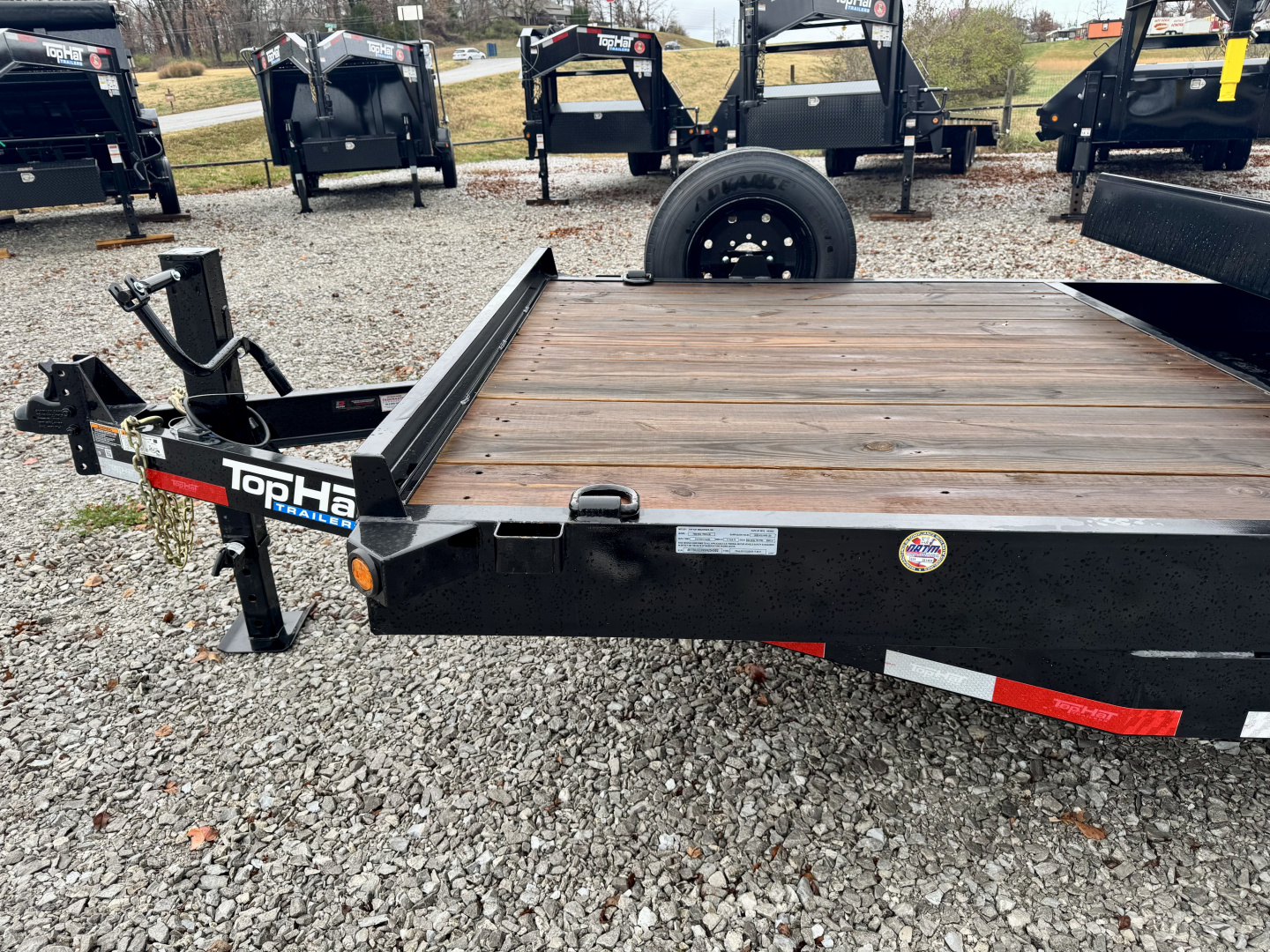 New Top Hat Trailers CT16-83"x 22' 17.5K Tilt Deck w/ 16ply Tires Tilt Trailer