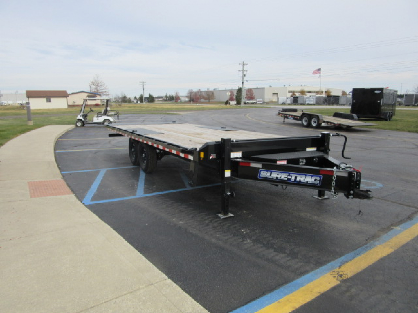 Used 2016 Sure-Trac 8.5 x 22 Deckover Tilt ST10222DOT2A-B-176 Deckover Trailer 15K (DeRated)