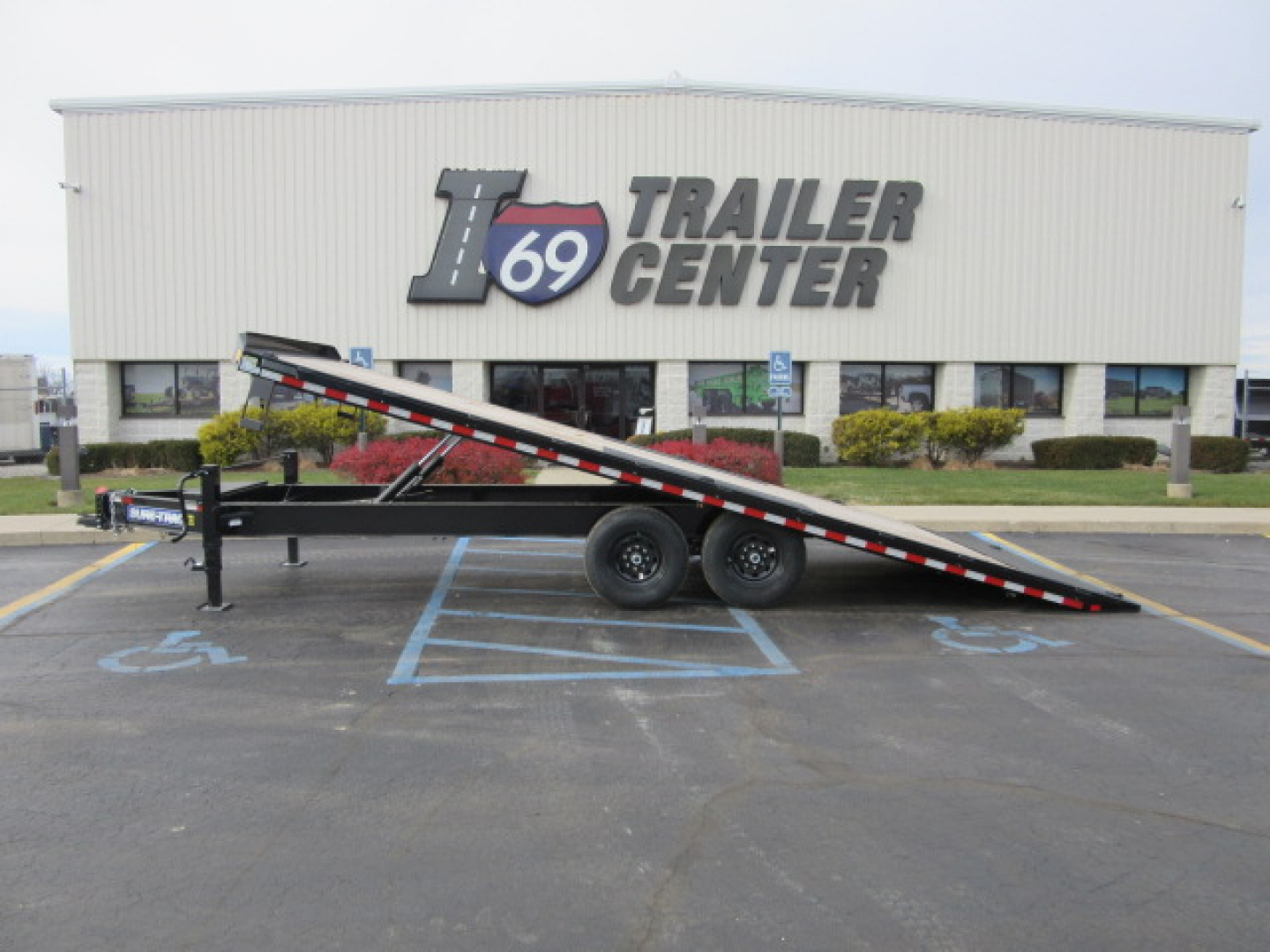 Used 2016 Sure-Trac 8.5 x 22 Deckover Tilt ST10222DOT2A-B-176 Deckover Trailer 15K (DeRated)