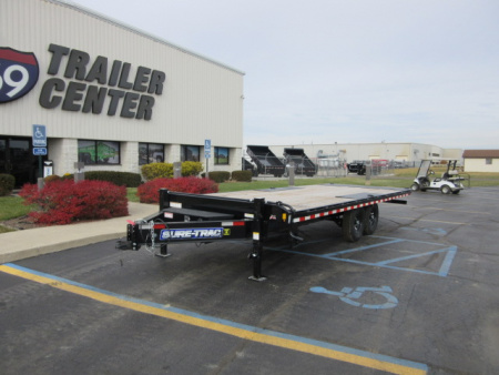 Used 2016 Sure-Trac 8.5 x 22 Deckover Tilt ST10222DOT2A-B-176 Deckover Trailer 15K (DeRated)