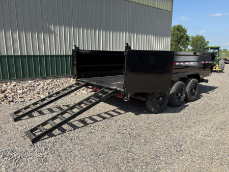 New 2026 16' x 83" PJ Triple Axle High Side Dump Trailer