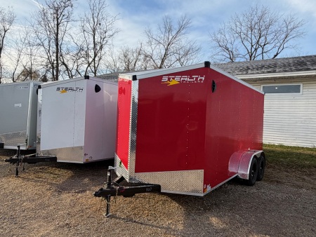 New 2026 Stealth 7 X 14 Cargo / Enclosed Trailer with Ramp Door and 6ft 6in interior Height