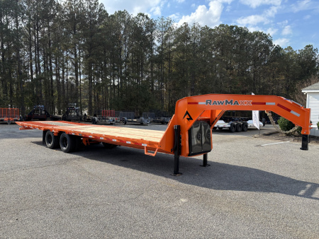 New 2026 RawMaxx HTX 102X32 GOOSENECK HYDRAULIC DISC BRAKE 11' HYDRAULIC DOVE/JACKS 24K GVWR