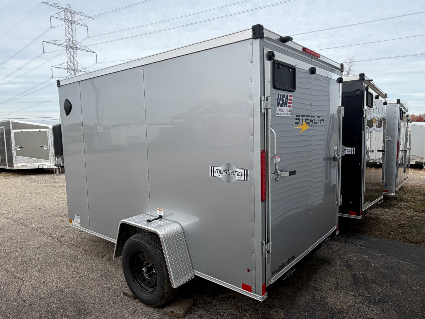 New 2026 6 x 10 Stealth Enclosed Trailer with Ramp