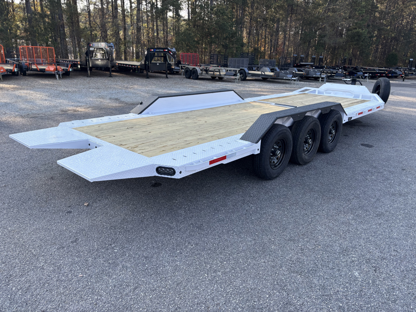 New 2026 RawMaxx G3X 102X26 BUMPER PULL GRAVITY TILT TRAILER RHINO LINED FENDERS 21K GVWR Tilt Trailer