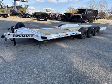 New 2026 RawMaxx G3X 102X26 BUMPER PULL GRAVITY TILT TRAILER RHINO LINED FENDERS 21K GVWR Tilt Trailer
