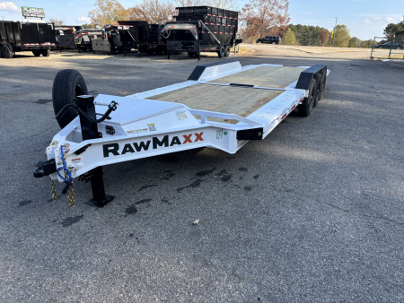 New 2026 RawMaxx G3X 102X26 BUMPER PULL GRAVITY TILT TRAILER RHINO LINED FENDERS 21K GVWR Tilt Trailer