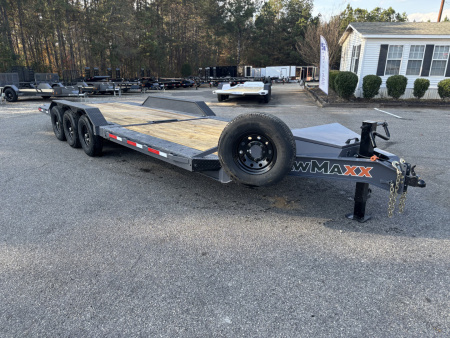 New 2026 RawMaxx G3X 102X26 BUMPER PULL GRAVITY TILT TRAILER RHINO LINED FENDERS 21K GVWR Tilt Trailer