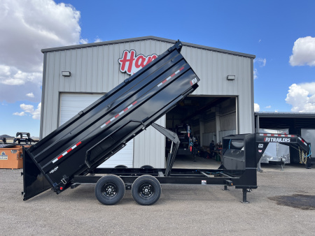 New 2026 PJ 83"x16' GN Tandem Axle Low Pro High Side Dump w/ 48" Sides – DM