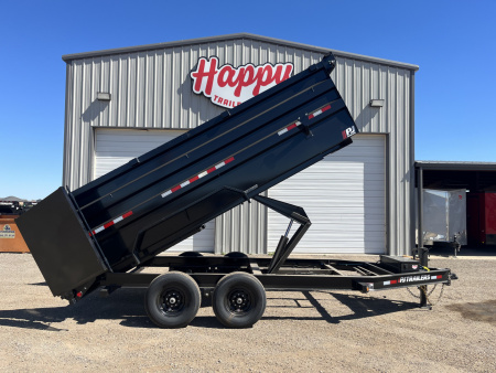 New 2026 PJ 83 x16' BP Tandem Axle Low Pro High Side Dump w/ 48  Sides – DM