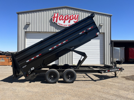 New 2026 PJ 83"x16' BP Tandem Axle Low Pro High Side Dump w/ 48" Sides – DM
