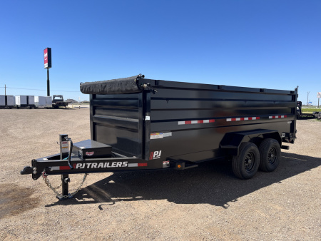 New 2026 PJ 83"x16' BP Tandem Axle Low Pro High Side Dump w/ 48" Sides – DM