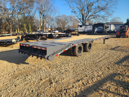 New 2026 Down 2 Earth Trailers 8.5x25 23.5K Deckover Equipment Trailer