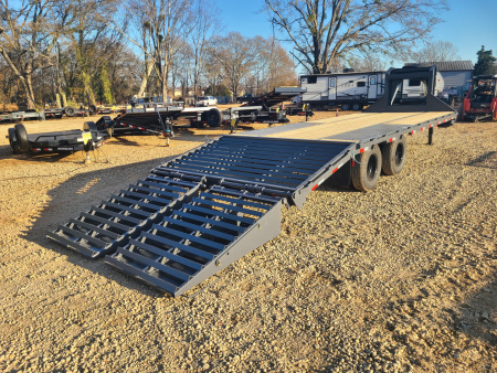 New 2026 Down 2 Earth Trailers 8.5x25 23.5K Deckover Equipment Trailer