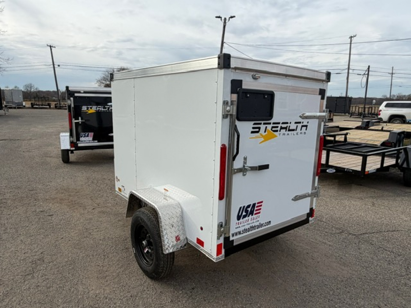 New 2026 4 x 6 Stealth Enclosed Trailer with Barn Door Cargo