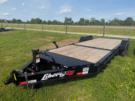 New 2026 Liberty 22' Tilt 16K Trailer 8" I BEAM (16' tilt +6' stationary) Tilt Trailer