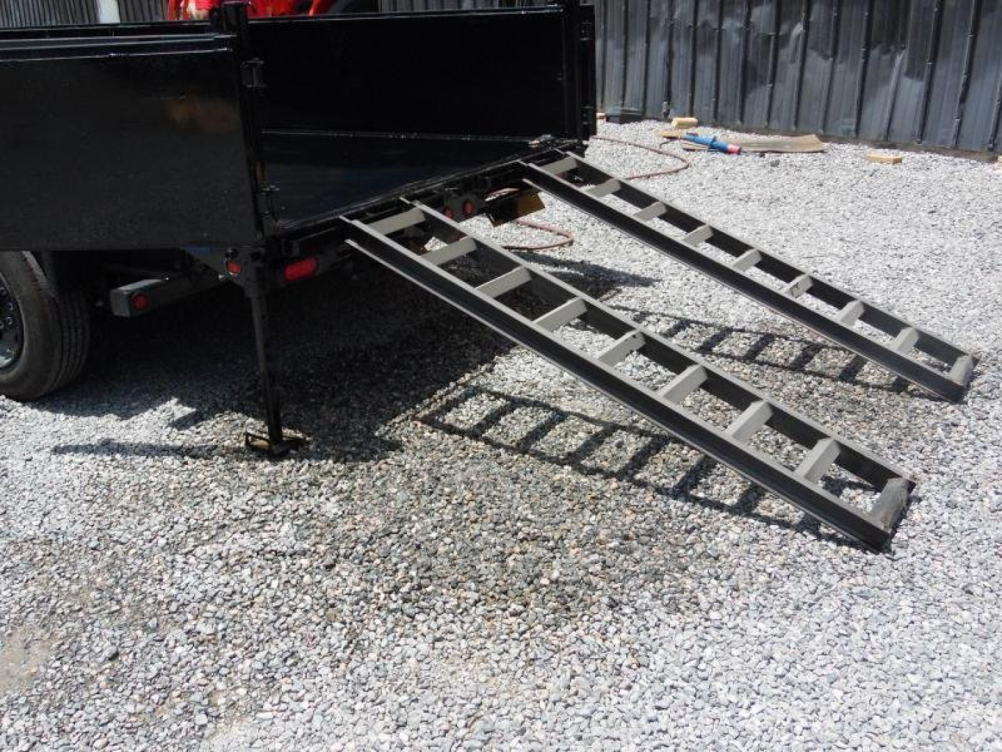 New 2026 Big Tex Trailers 7x14 16LP Heavy Duty Ultra Low Profile 17500 GVWR w/ Slide-In Ramps Dump Trailer