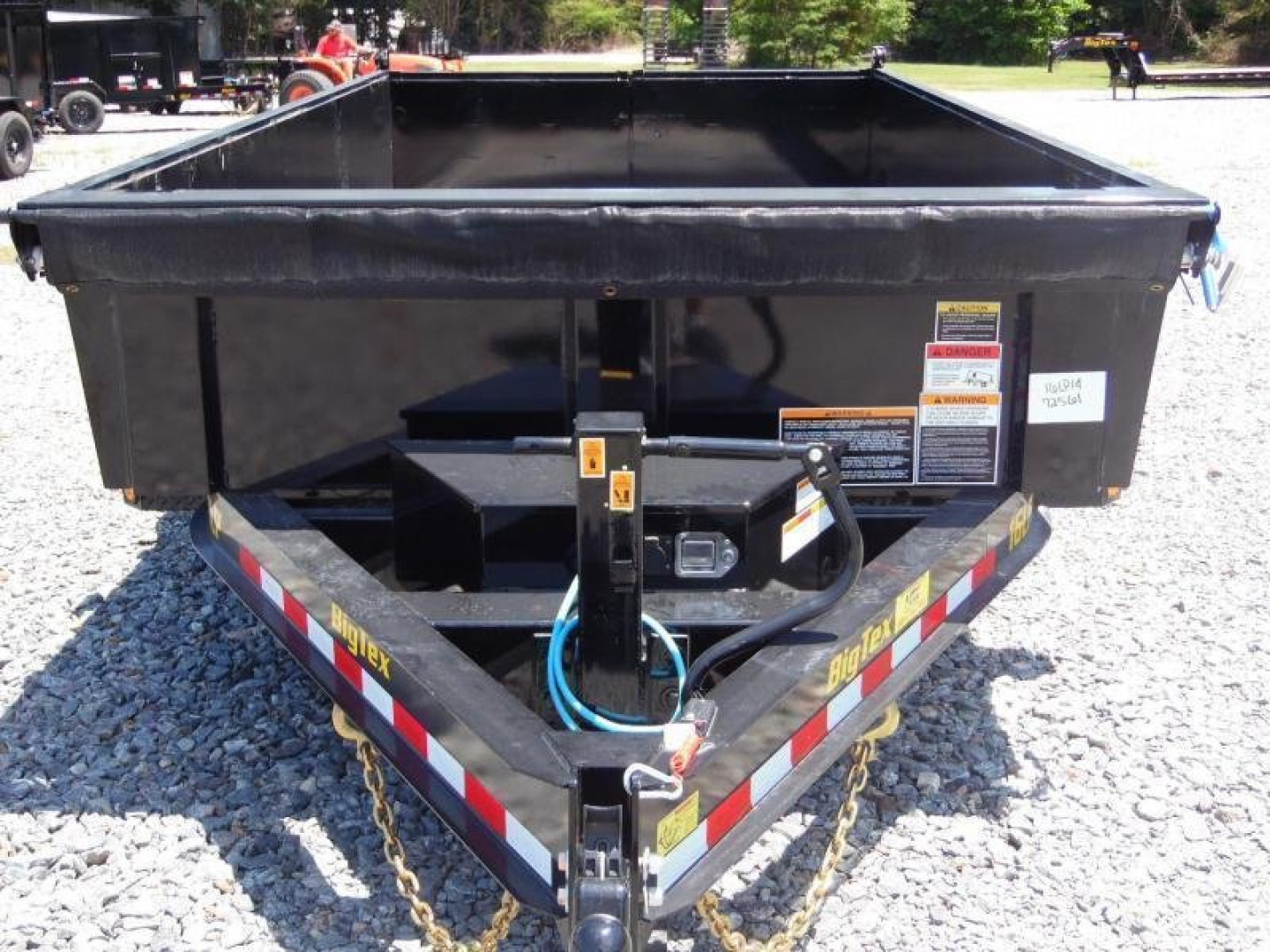 New 2026 Big Tex Trailers 7x14 16LP Heavy Duty Ultra Low Profile 17500 GVWR w/ Slide-In Ramps Dump Trailer