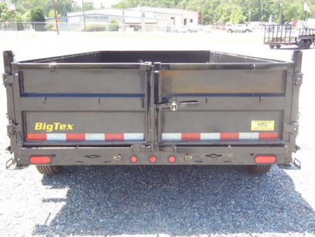 New 2026 Big Tex Trailers 7x14 16LP Heavy Duty Ultra Low Profile 17500 GVWR w/ Slide-In Ramps Dump Trailer