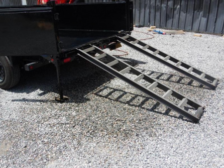 New 2026 Big Tex Trailers 7x14 16LP Heavy Duty Ultra Low Profile 17500 GVWR w/ Slide-In Ramps Dump Trailer