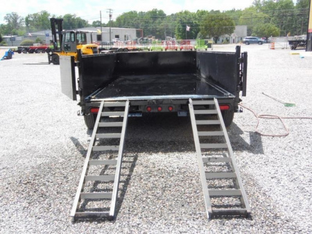 New 2026 Big Tex Trailers 7x14 16LP Heavy Duty Ultra Low Profile 17500 GVWR w/ Slide-In Ramps Dump Trailer
