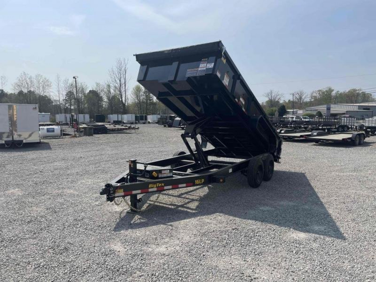 New 2026 Big Tex Trailers 7x16 16LP Heavy Duty Ultra Low Profile w/ Slide-In Ramps 17500 GVWR Dump Trailer