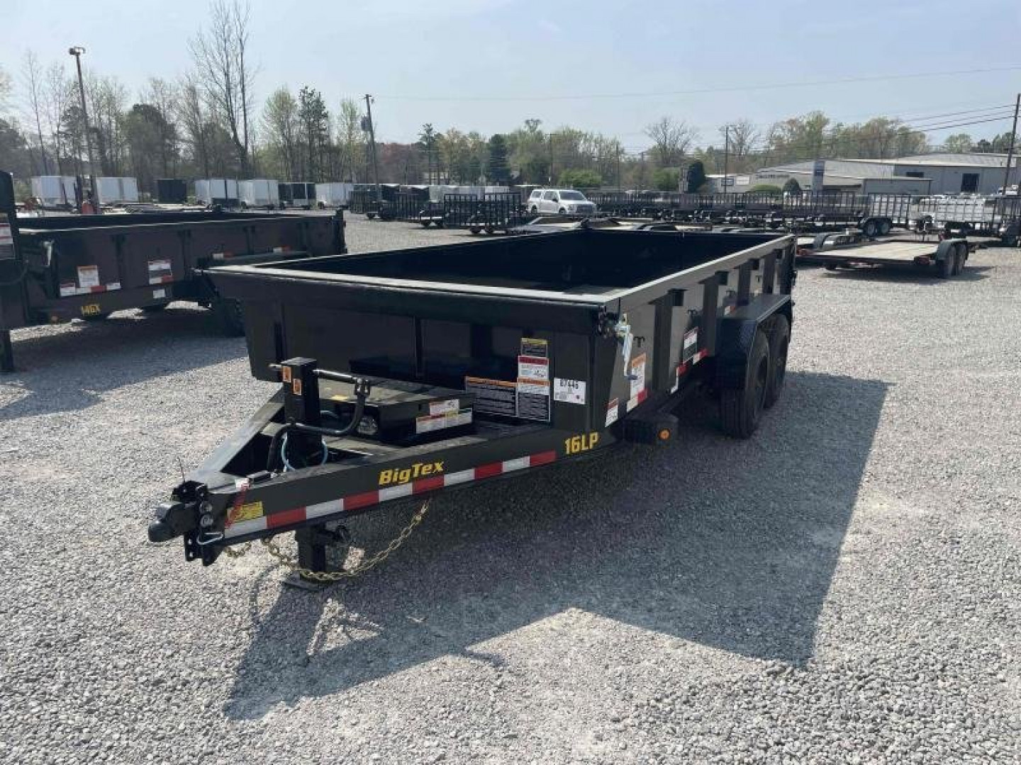 New 2026 Big Tex Trailers 7x16 16LP Heavy Duty Ultra Low Profile w/ Slide-In Ramps 17500 GVWR Dump Trailer