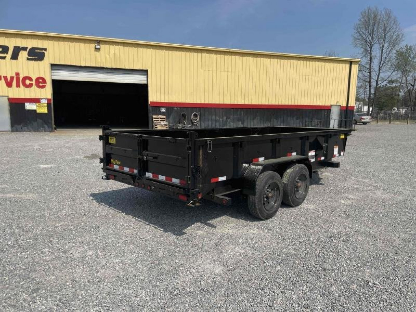 New 2026 Big Tex Trailers 7x16 16LP Heavy Duty Ultra Low Profile w/ Slide-In Ramps 17500 GVWR Dump Trailer