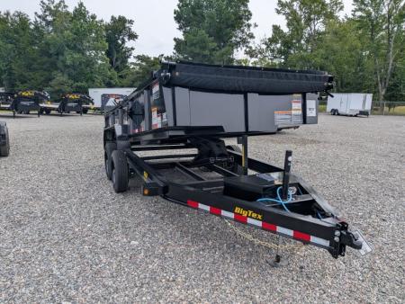New 2026 Big Tex Trailers 7x16 16LP Heavy Duty Ultra Low Profile w/ Slide-In Ramps 17500 GVWR Dump Trailer