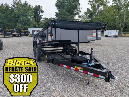 New 2026 Big Tex Trailers 7x16 16LP Heavy Duty Ultra Low Profile w/ Slide-In Ramps 17500 GVWR Dump Trailer